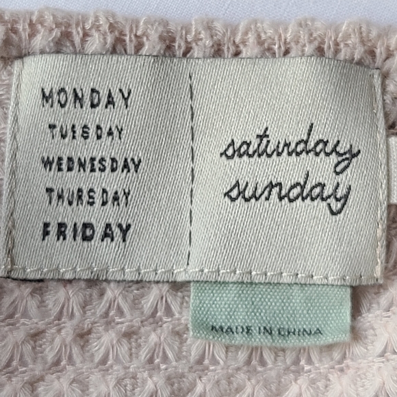 Saturday Sunday Anthro Waffle Knit Duster Cardigan Sz S - Picture 5 of 8